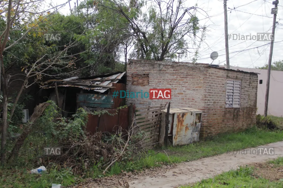 Vivienda en la que se electrocutaron 